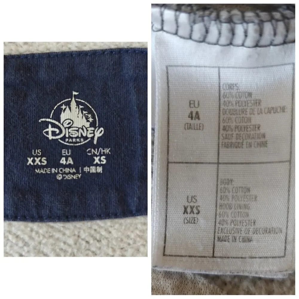 Kids Disney Parks sweatshirt hoodie sz XXS